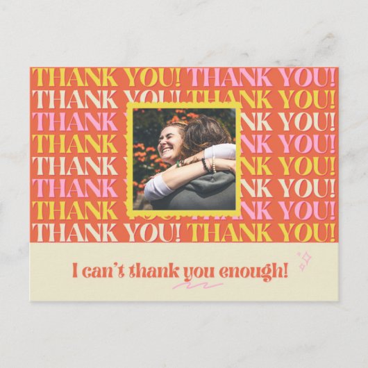 Foto toevoegen - Persoonlijke algemene Bedankt Briefkaart (Voorkant)