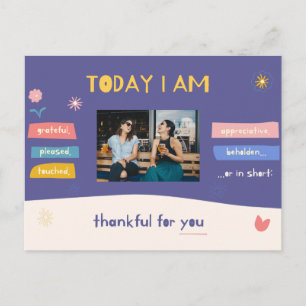 Foto toevoegen - Persoonlijke Bedankt bevestigen Briefkaart