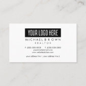 Foto toevoegen QR Code Logo Real Estate Visitekaartje (Achterkant)