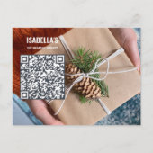 Foto toevoegen QR-code Zakelijke ansichtkaart Briefkaart (Voorkant)