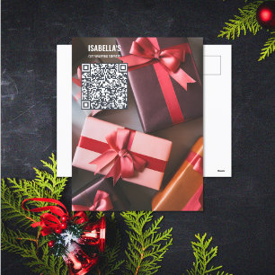 Foto toevoegen QR-code Zakelijke ansichtkaart Feestdagenkaart