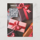 Foto toevoegen QR-code Zakelijke ansichtkaart Feestdagenkaart (Voorkant)