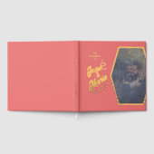 Foto toevoegen Roze bruiloft Folie gastenboek (Volledig)