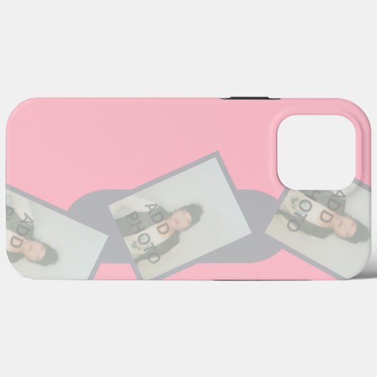 Foto toevoegen Roze iPhone / iPad case (Achterkant (horizontaal))
