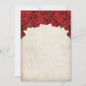 FOTO TOEVOEGEN - Rozen Milestone Birthday Invitati Kaart (Achterkant)