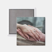 Foto toevoegen Save the Date Voorstel Verloving Ma Magneet (Voorkant / Achterkant)