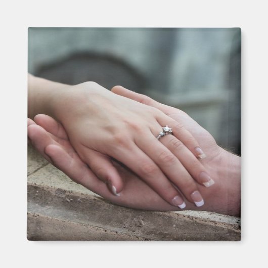 Foto toevoegen Save the Date Voorstel Verloving Ma Magneet (Voorkant)