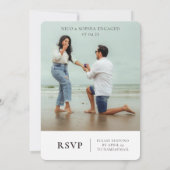 Foto toevoegen Schattigee uitnodiging voor een ver (Achterkant)