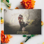 Foto toevoegen Trouwen Terracotta Folie gastenboek