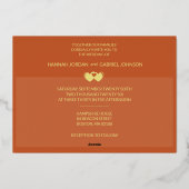 Foto toevoegen Trouwterras Folie Uitnodiging (Achterkant)