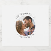 Foto toevoegen Trouwwijnlabel Sparkling Wijnetiket (Enkel label)