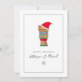 FOTO TOEVOEGEN | Vroegere kerstdag Kaart (Voorkant)