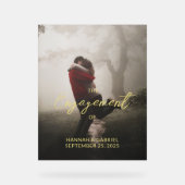 Foto toevoegen Wedding Engagement Party Sign Acryl Bord (Voorkant)