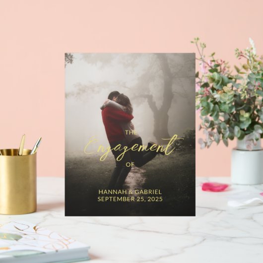 Foto toevoegen Wedding Engagement Party Sign Acryl Bord (Huwelijk)