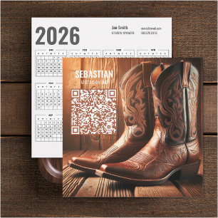 Foto toevoegen Western 2026 Kalender Visitekaartje