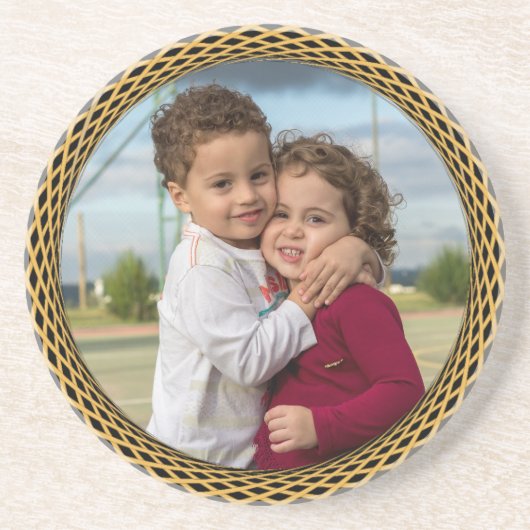 FOTO TOEVOEGEN ZANDSTEEN ONDERZETTER (Voorkant)