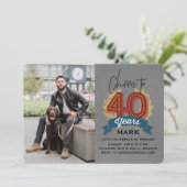 Foto tot 40 jaar kaart (Staand voorkant)