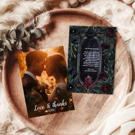 Foto Tot de dood maakt deel uit van Gothic Hallowe Bedankkaart