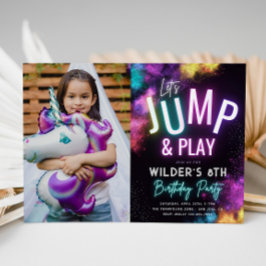 Foto Trampoline Party Invitation | JUMP Kaart