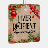  foto Transplant Recipient Kerstmis Keramisch Ornament (Rechts)