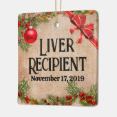  foto Transplant Recipient Kerstmis Keramisch Ornament (Links)