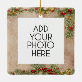  foto Transplant Recipient Kerstmis Keramisch Ornament (Achterkant)