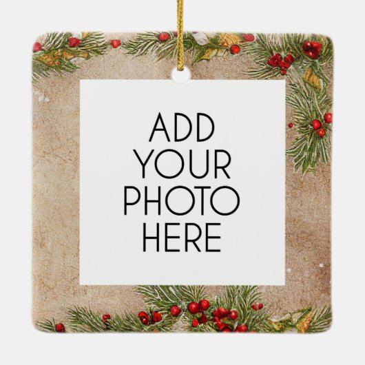  foto Transplant Recipient Kerstmis Keramisch Ornament (Achterkant)