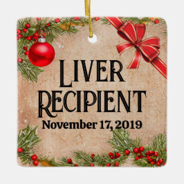 foto Transplant Recipient Kerstmis Keramisch Ornament