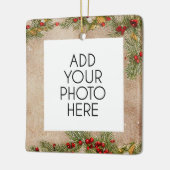  foto Transplant Recipient Kerstmis Keramisch Ornament (Links)