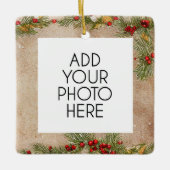  foto Transplant Recipient Kerstmis Keramisch Ornament (Voorkant)