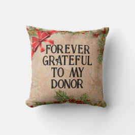 foto Transplant Recipient Kerstmis Kussen