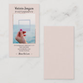 Foto trendfoto van de moderne roos gouden lijsten visitekaartje (Voorkant / Achterkant)