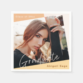 Foto Trendy Modern Natural Afstuderen Servet