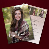 Foto Trendy Pink Quinceañera Birthday Party Kaart