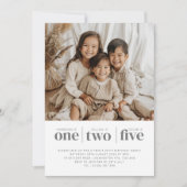 Foto Triple Joint Birthday Invitation Kaart (Voorkant)