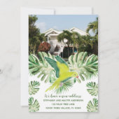 Foto Tropical Parrot New Address Notice Kaart (Voorkant)