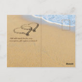 FOTO Tropisch Strand Harten Zand Zee Bewaar de Dat Briefkaart (Achterkant)