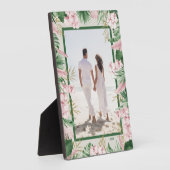 Foto tropische Floral Border Frameless Fotoplaat (Zijkant)