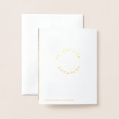 Foto Tropische palmbomen Beach Modern Dank je Folie Kaarten (Met envelop)