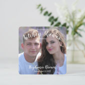 Foto Trouwen Keukendouche Kaart (Staand voorkant)