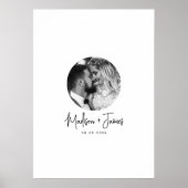 Foto trouwgastboek handtekening poster (Voorkant)