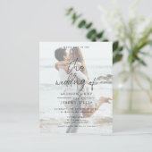 Foto trouwkaart  (Staand voorkant)