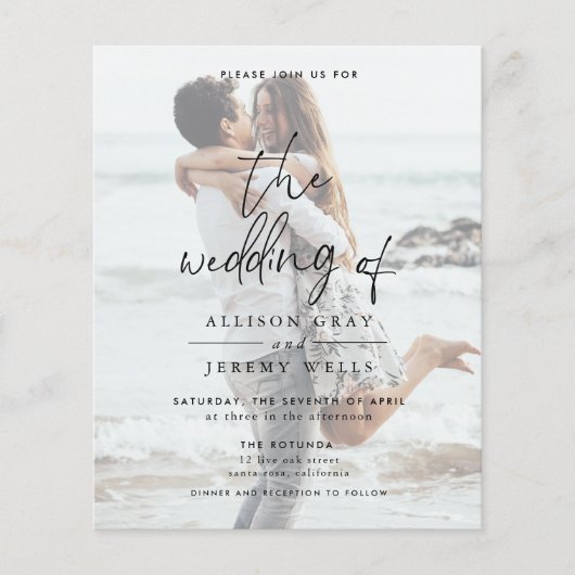 Foto trouwkaart  (Voorkant)