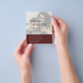 FOTO Trouwkaart Verloving Opslag Datum Flyer (Hand)