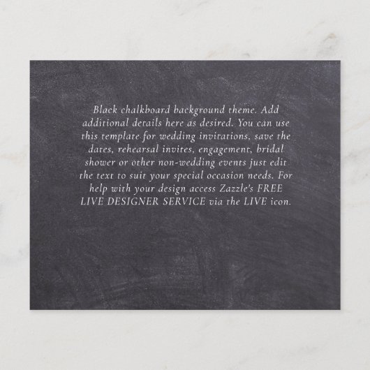 Foto trouwkaart verlovingsfeest Bruidsuitnodiging  (Achterkant)