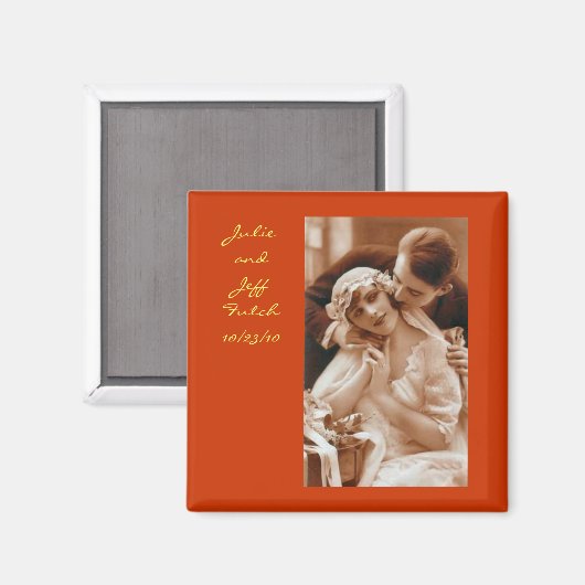  foto trouwmagneet magneet (Voorkant / Achterkant)