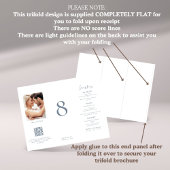 Foto Trouwmenu Tafel Geen Blauwe Tekst Trifold