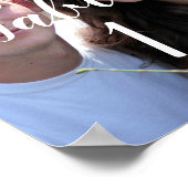 Foto Trouwtafel Nummer Teken Poster (Hoek)