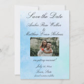 Foto "True Love Blue" Save The Date (Voorkant)