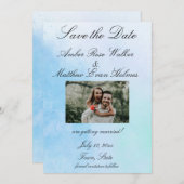 Foto "True Love Blue" Save The Date (Voorkant / Achterkant)